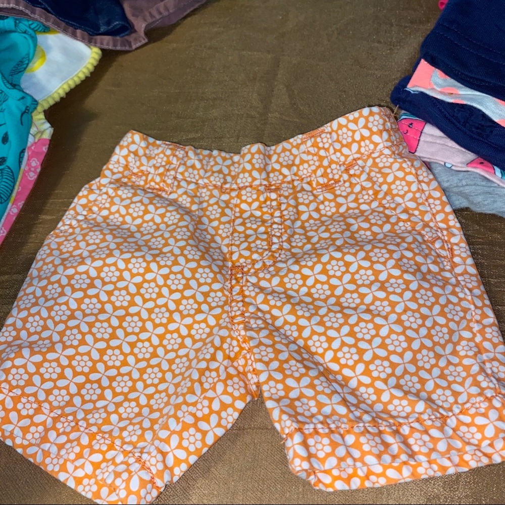 OrangeWhite shorts